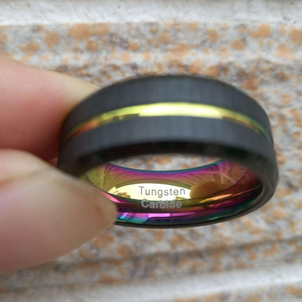 Charm Men's Tungsten Carbide Ring Crystalstile