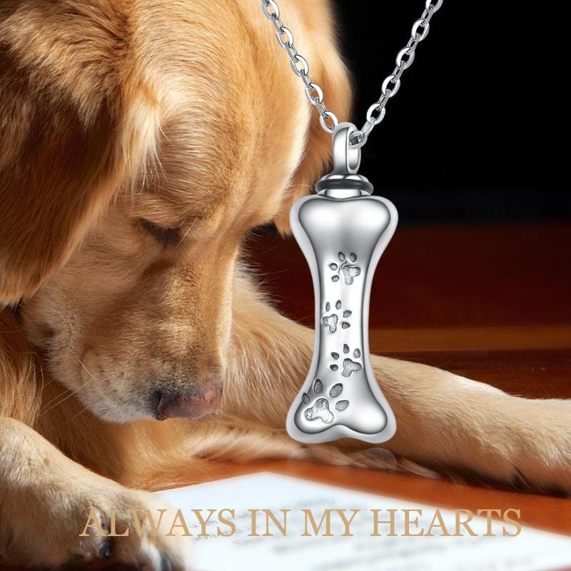 Dog Urn Necklaces for Ashes, Pet Urn Necklace Crystalstile